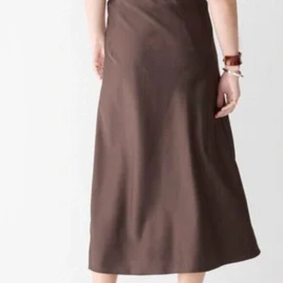 J.Crew Gwenyth Slip Skirt in brown - Picture 2 of 3